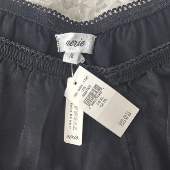 Black Satin Shorts - Picture 2 of 4